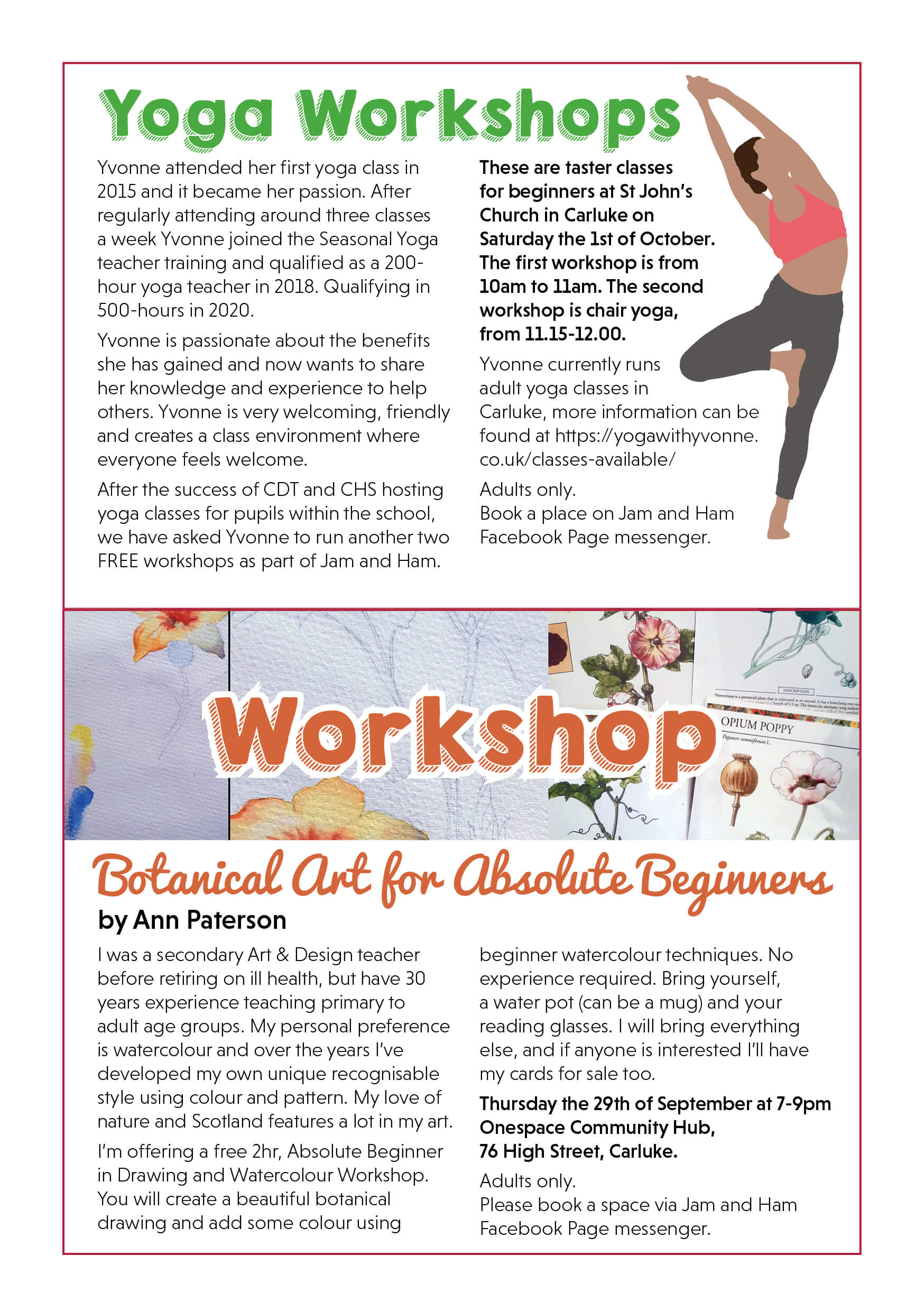 Jam and Ham 2022 Carluke Development Trust