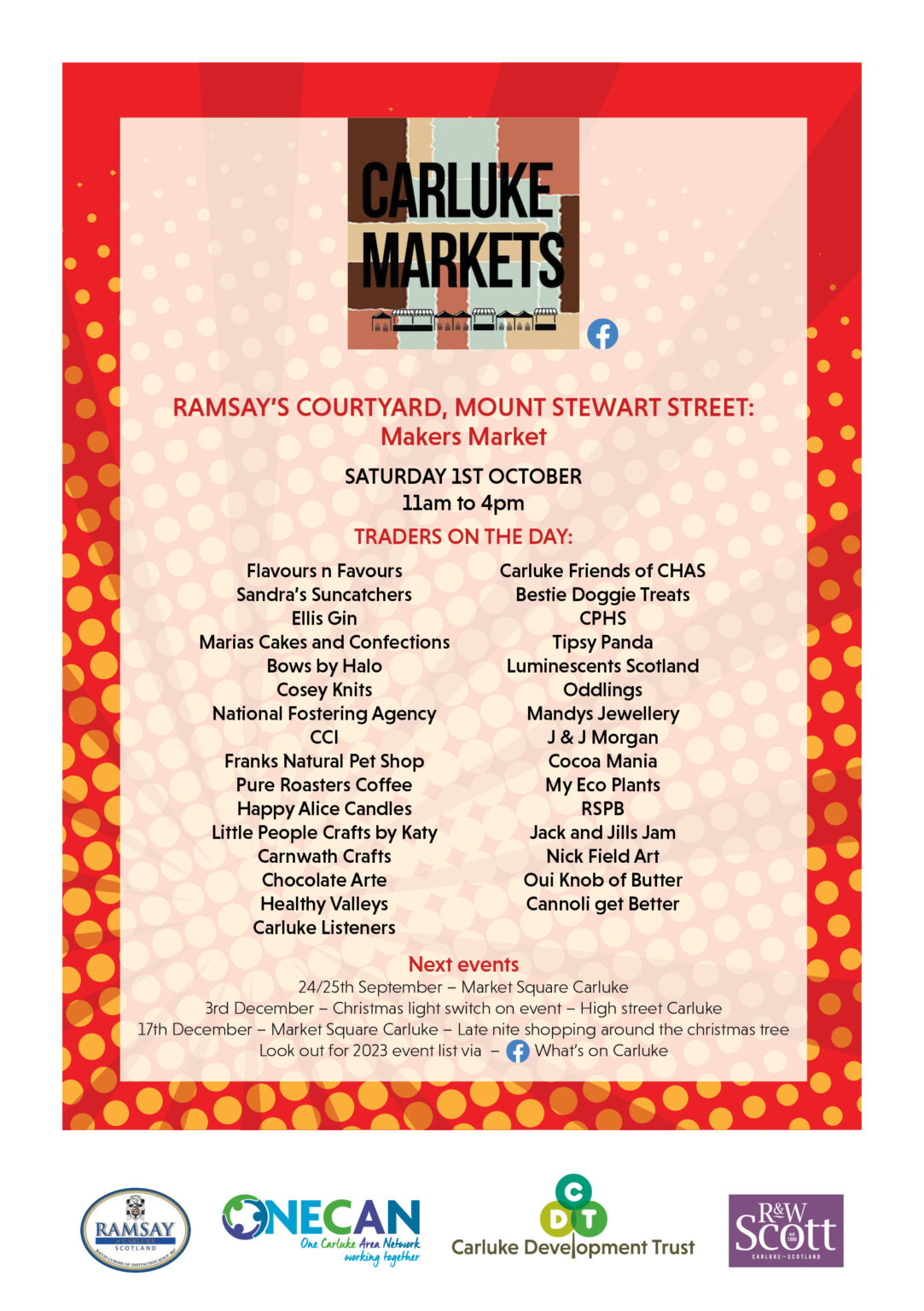 Jam and Ham 2022 Jamboree Market Carluke Development Trust