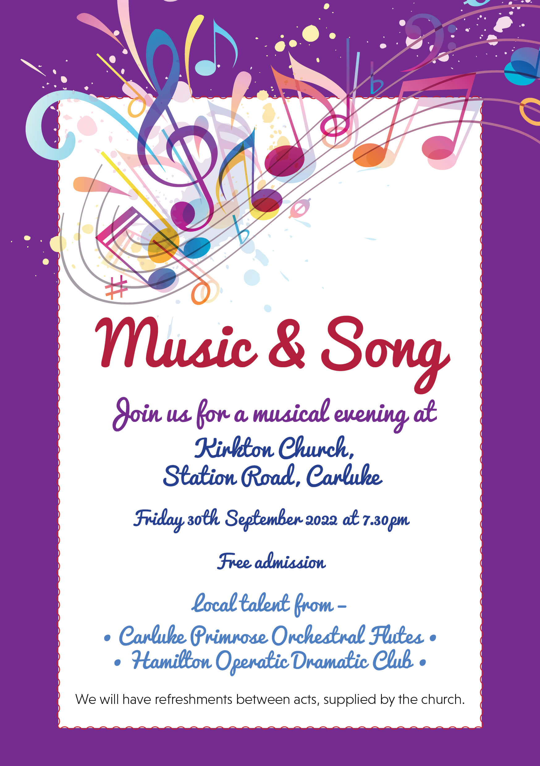 Jam and Ham 2022 Music Carluke Development Trust